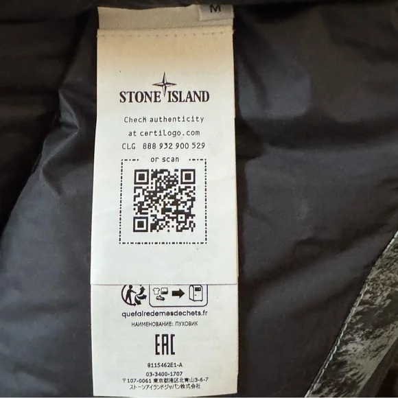 Stone Island FW24 Earth Mapping Camo Ice Jacket - Thermo-Reactive Puffer M - Picture 7 of 15